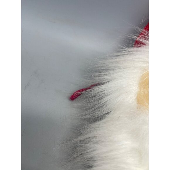 Christmas Santa Claus Stocking 3D Plush face red white 23" soft READ - Picture 5 of 9